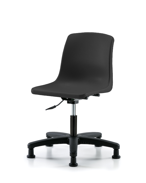 Fisherbrand Polypropylene Shell Chair - Desk Height with Stationary Glides in Black photo 1