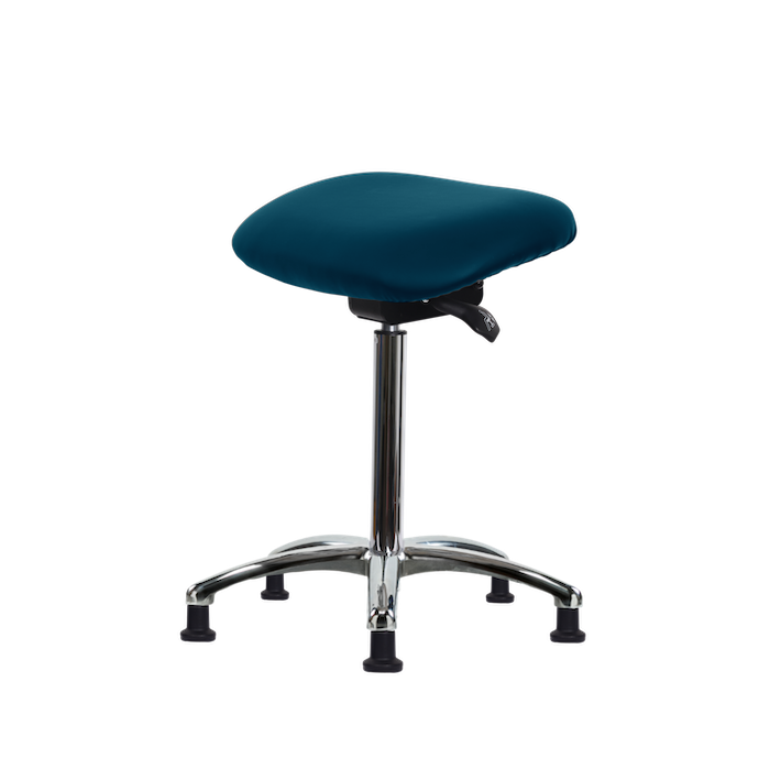 ESD Sit-Stand - Standing Height with ESD Stationary Glides in ESD Blue Vinyl photo 1